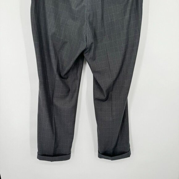 Ralph Ralph Lauren Men's Trouser Dress Pants Plaid Gray cuffed size 36 x 30 - Picture 10 of 12